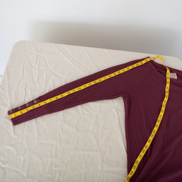 Chaser Thermal Waffle Knit Tunic Purple - Picture 7 of 9